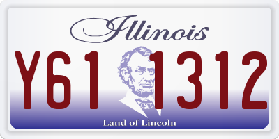 IL license plate Y611312