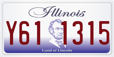 IL license plate Y611315