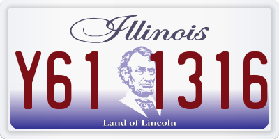 IL license plate Y611316