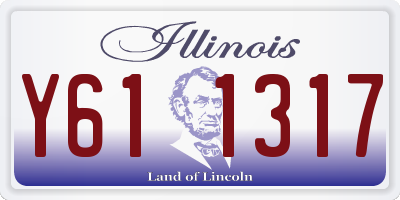IL license plate Y611317