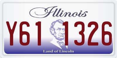 IL license plate Y611326