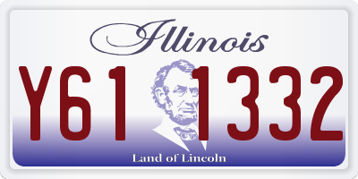 IL license plate Y611332