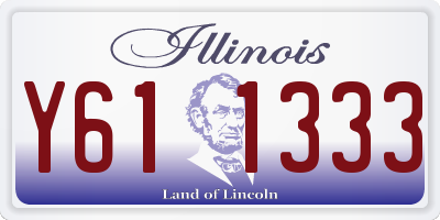 IL license plate Y611333