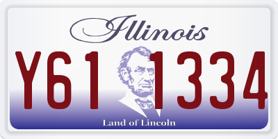 IL license plate Y611334