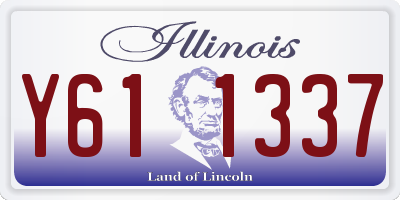 IL license plate Y611337