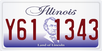 IL license plate Y611343