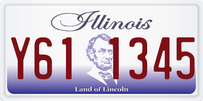 IL license plate Y611345