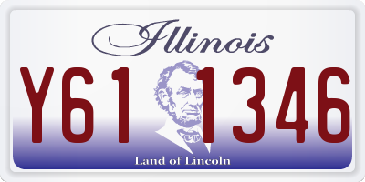 IL license plate Y611346