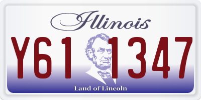 IL license plate Y611347
