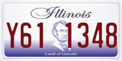 IL license plate Y611348