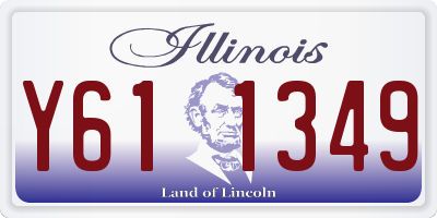 IL license plate Y611349
