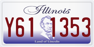 IL license plate Y611353