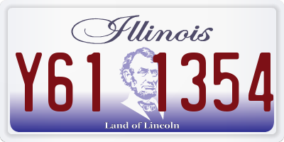 IL license plate Y611354
