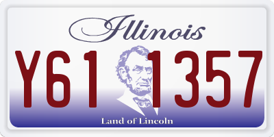 IL license plate Y611357