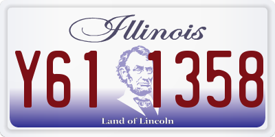 IL license plate Y611358
