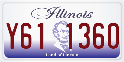 IL license plate Y611360