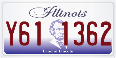 IL license plate Y611362