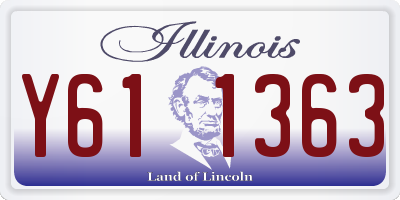 IL license plate Y611363