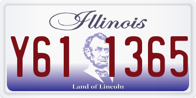 IL license plate Y611365