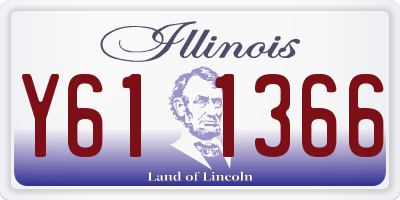 IL license plate Y611366