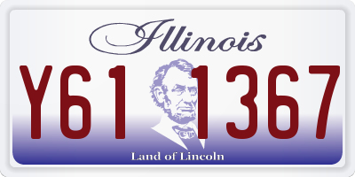 IL license plate Y611367