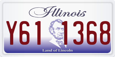 IL license plate Y611368