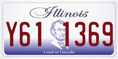 IL license plate Y611369