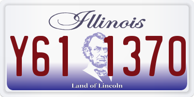 IL license plate Y611370