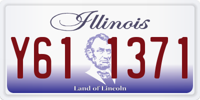 IL license plate Y611371