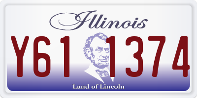 IL license plate Y611374