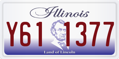 IL license plate Y611377