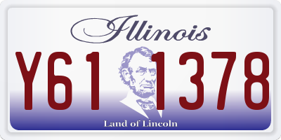 IL license plate Y611378
