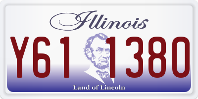 IL license plate Y611380