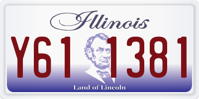 IL license plate Y611381