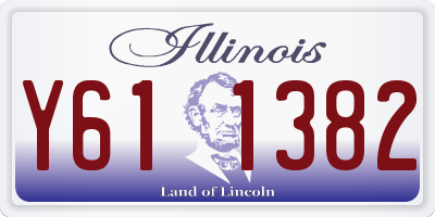 IL license plate Y611382