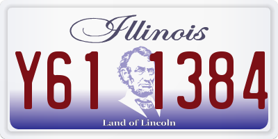 IL license plate Y611384