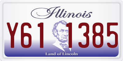 IL license plate Y611385