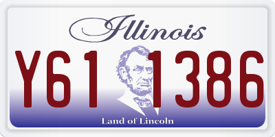 IL license plate Y611386