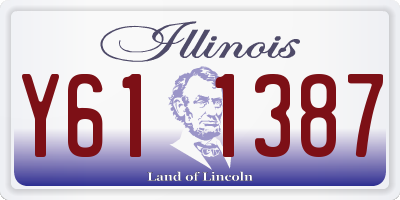 IL license plate Y611387