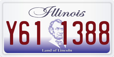 IL license plate Y611388