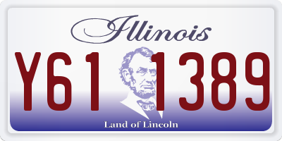 IL license plate Y611389