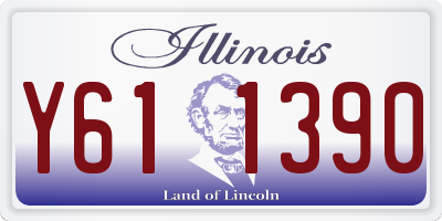 IL license plate Y611390