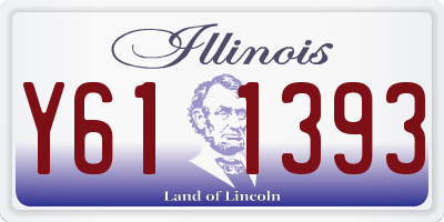 IL license plate Y611393