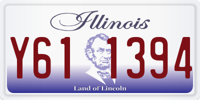 IL license plate Y611394