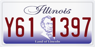 IL license plate Y611397