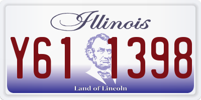 IL license plate Y611398