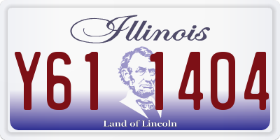 IL license plate Y611404
