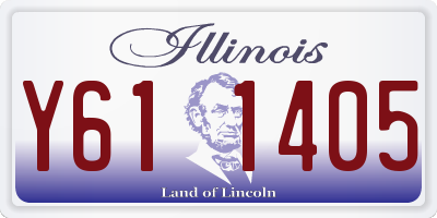 IL license plate Y611405