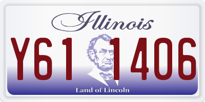 IL license plate Y611406