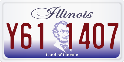 IL license plate Y611407